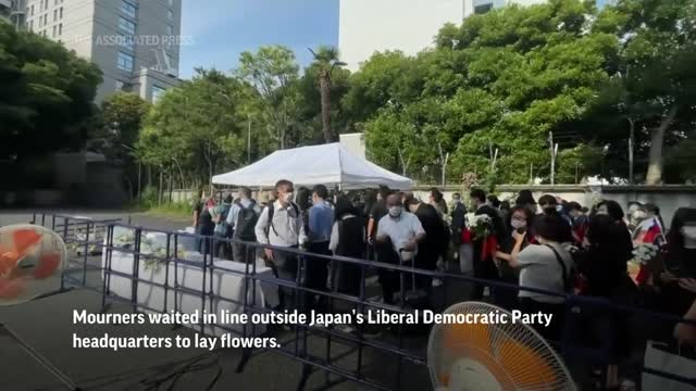 Tributes to slain Japanese ex-PM Shinzo Abe