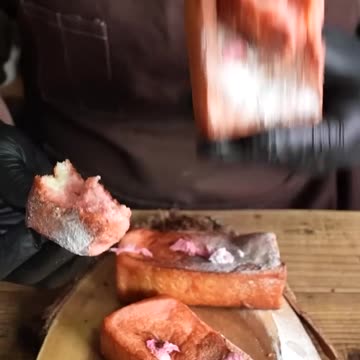 "Blossom Bliss Breakfast: Crafting Exquisite Cherry Blossom Ruby Chocolate French Toast!"