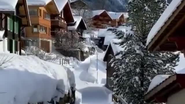 Free Stock Video For Everyone No Money - Beautiful Day In Wengen🌤 Switzerland