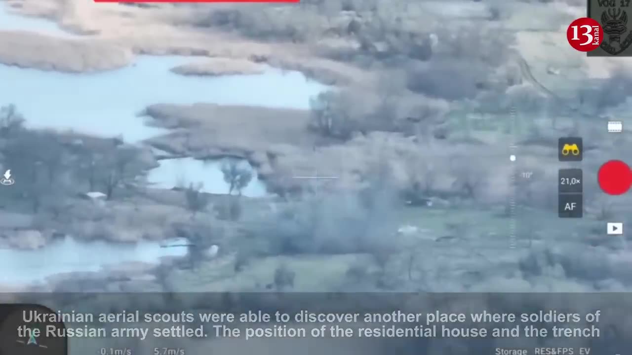 Drone targets invaders carrying construction materials, ammunition to their new position by truck