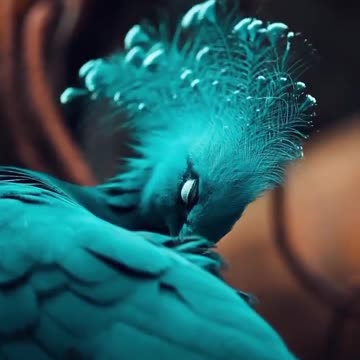 A crowned pigeon in all its stunning blue shades 💙