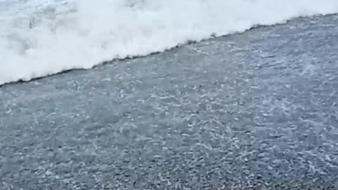 Powerful waves on the Black Sea
