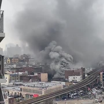 Massive Fire Breaks Out In Brooklyn
