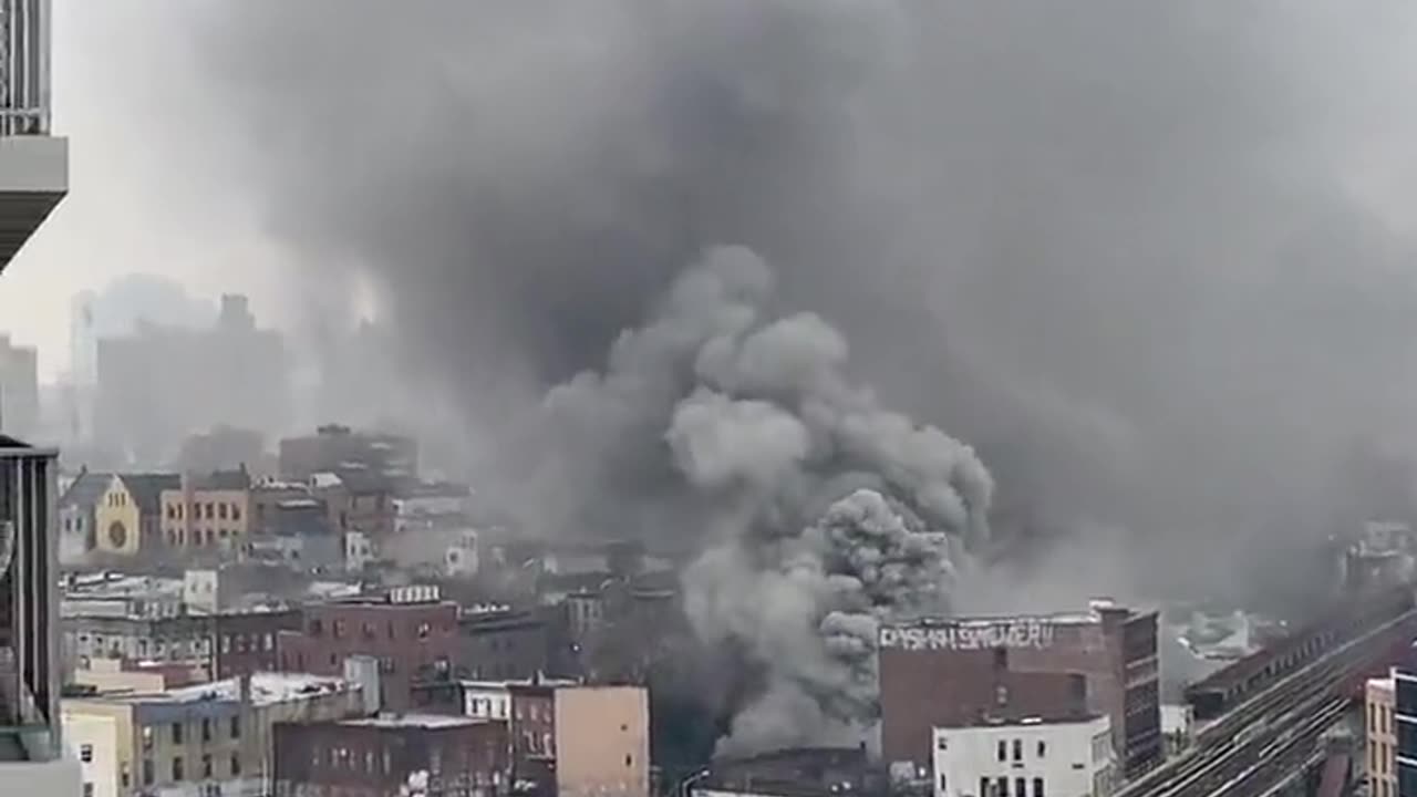 Massive Fire Breaks Out In Brooklyn