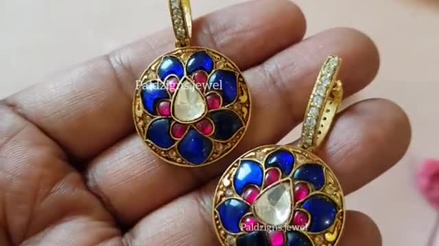 Earring Indian Meenakari Jewelery