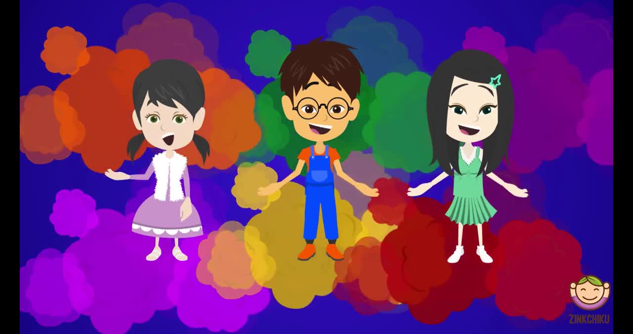 Let's Learn The Colors! - Cartoon Animation Color Songs for Children by ZinkChiku