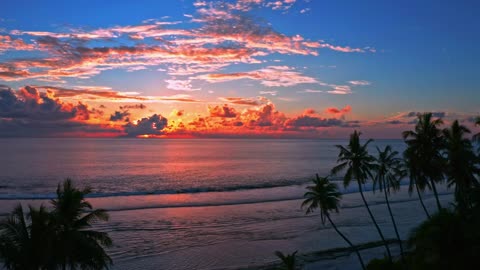 Beatuful sunset at the beach