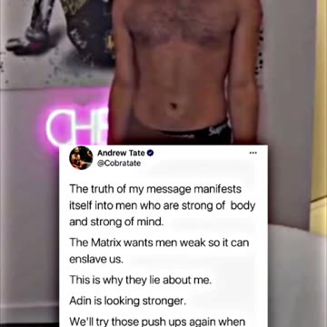UNSEEN TATE RESPONSE TO ADIN’S BODY TRANSFORMATION