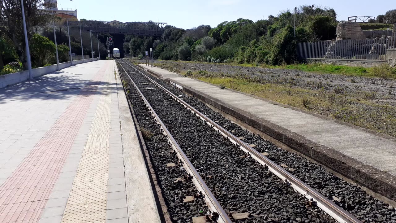 View of the train station 🛤 Railroad track