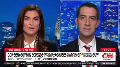 🔥 Tom Cotton Rips Kamala Harris on CNN: Why Serve Under a ‘Racist’ President? 💥