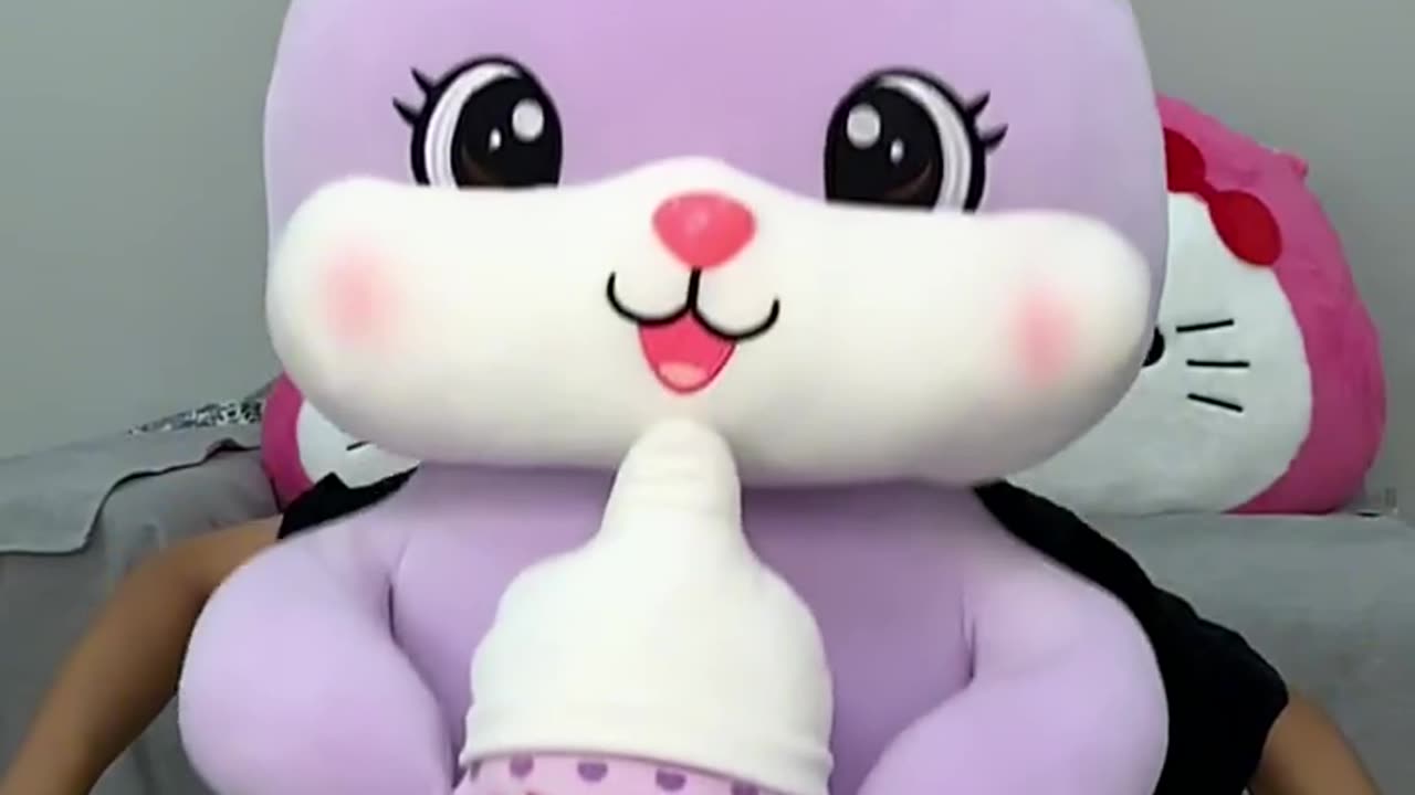 Given our relationship, it’s not too much to give me a baby bottle bunny #thisistoocute