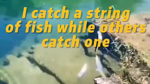 I catch a string of fish while others catch one