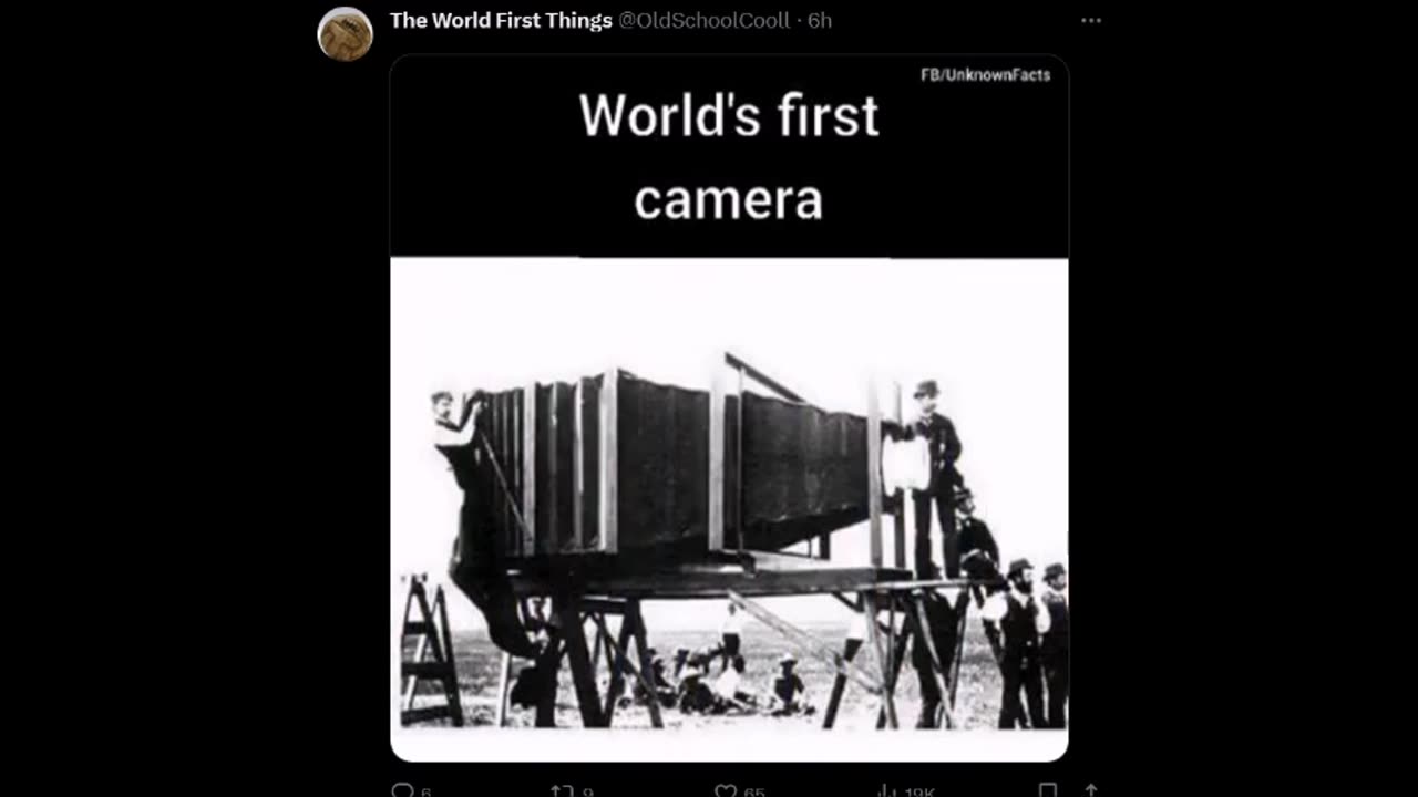 The World's First Things - Camera