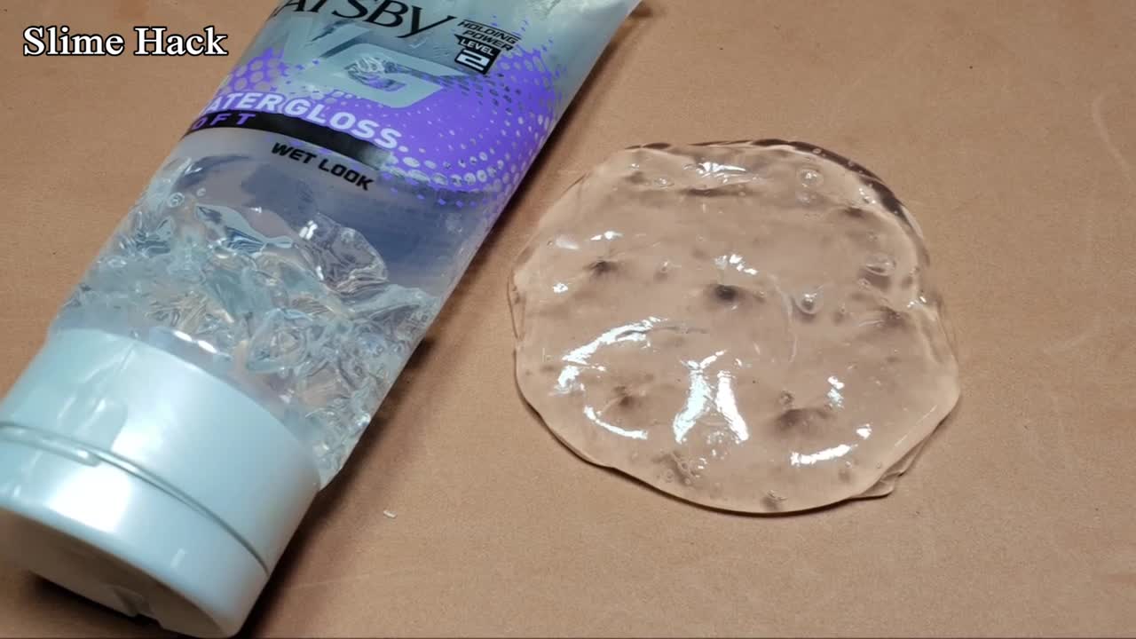 Diy Clear Slime just seasoning and styling gel ! CLEAR SLIME STYLING GEL