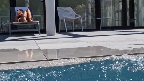 19-Month-Old Baby Swimming