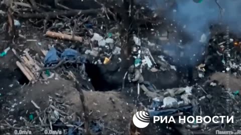 Assault of Russian forces on Ukrainian position