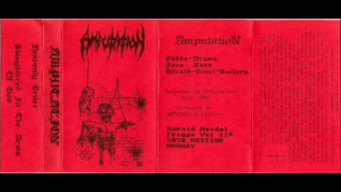 amputation - pre-immortal (1990) - demo - slaughtered in the arms of god