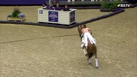 Manon Moutinho is the new WORLD CHAMPION | ECCO FEI World Championships 2022