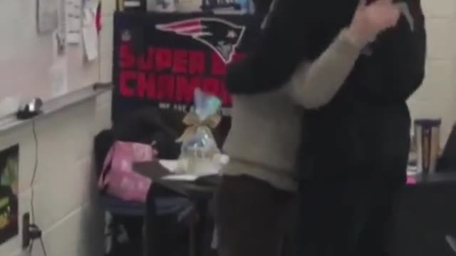 #teacher freaks out in celebration when student surprises her with ...