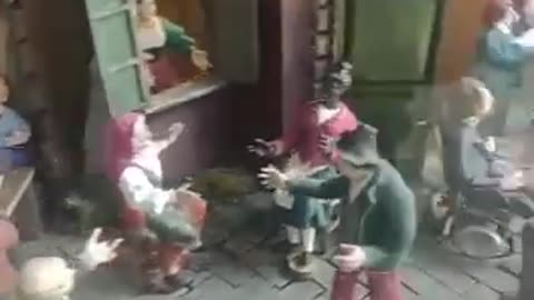 Nativity scene in Italy promoting the 4th & 5th dose