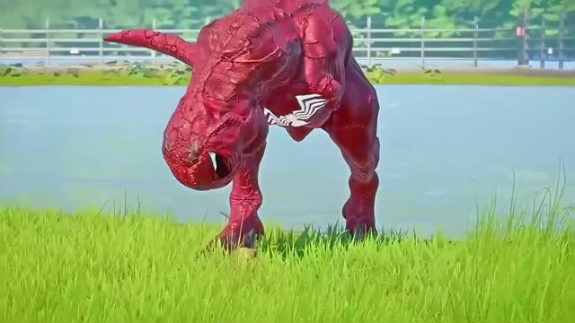 The Flash vs Venom,Superman, Carnage, Captain America Hero Hybrid Dinosaurs Fight in Meta World