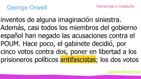 George Orwell - Homenaje a Cataluña 3/3