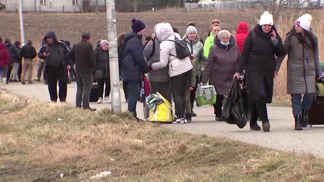 'We are really scared': Ukrainians flee war at home