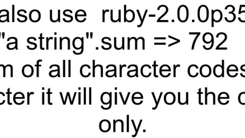 ASCII value of character in Ruby