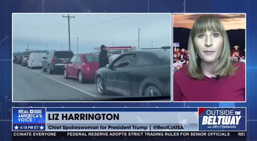President Trump is “very excited to see people using their patriotic spirit" - Liz Harrington