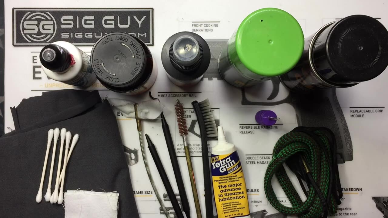 SIG Sauer P365 cleaning and maintenance