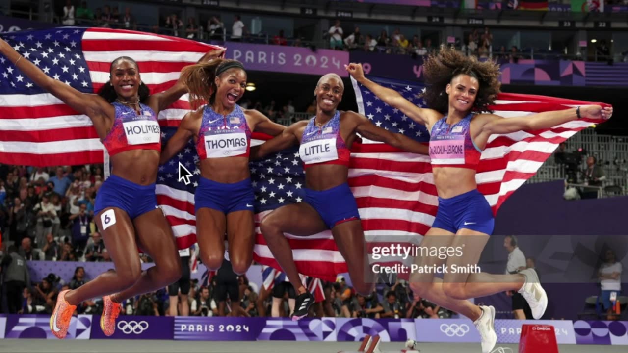 2024 Olympics 400m Relay Little Logic
