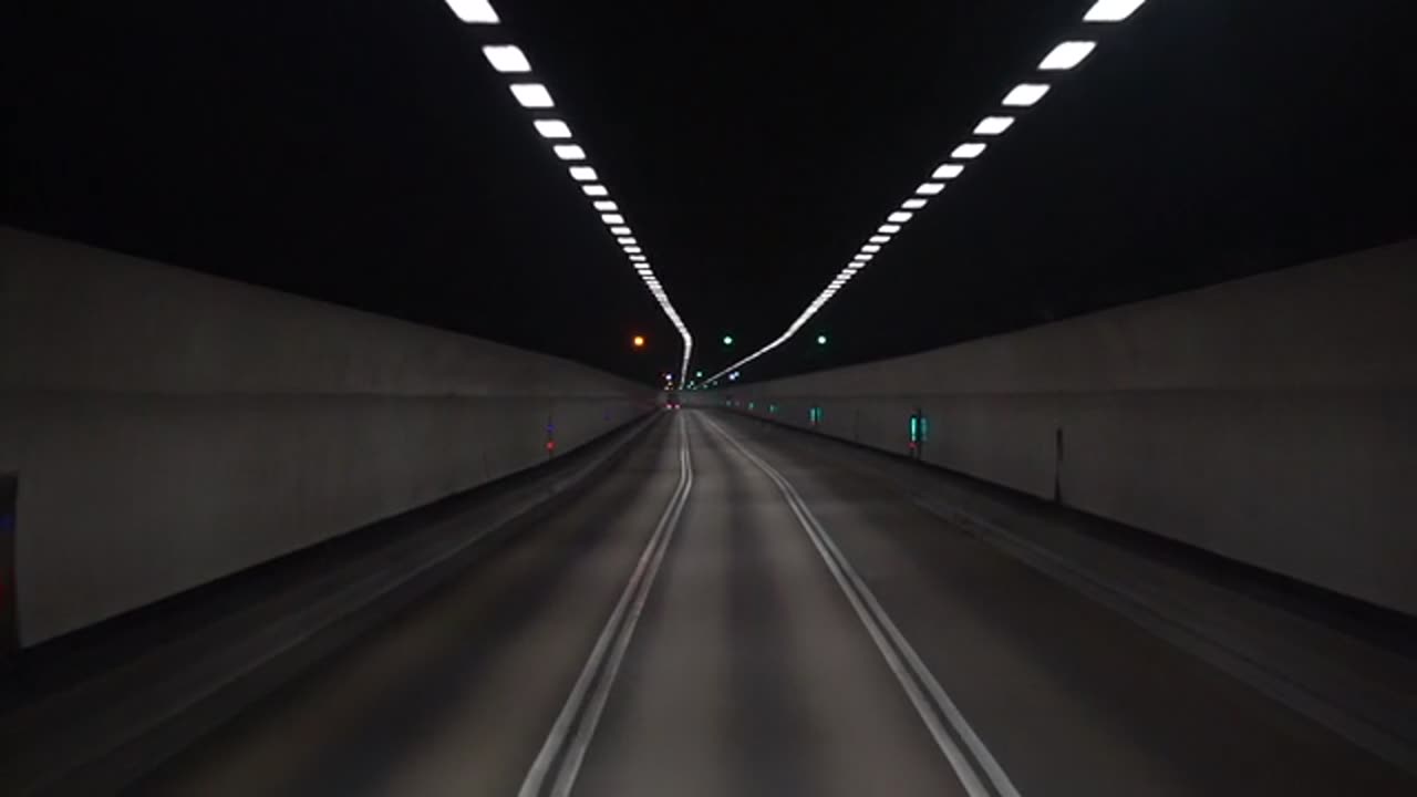 Beautiful Highway At Night