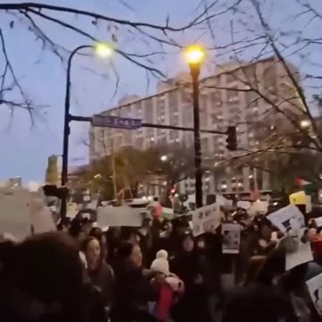 An action in support of the Gaza Strip taking place in the USA