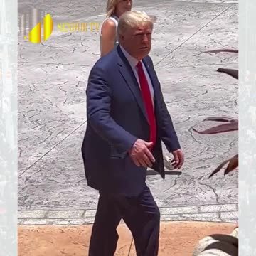 President Donald J. Trump's Patriotic Stance on his way to Court in Miami
