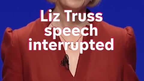 Liz Truss speech interrupted