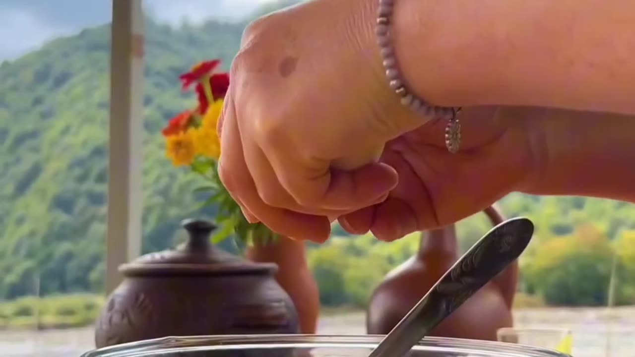 Amazing Beef Cooking in mountains