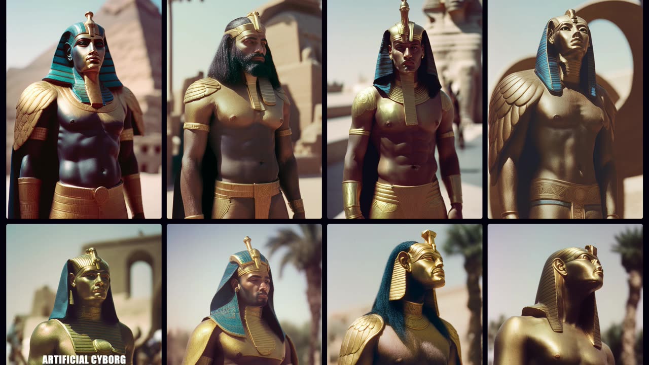 PORTRAITS of the EGYPTIAN PHARAOH KINGS [4K]