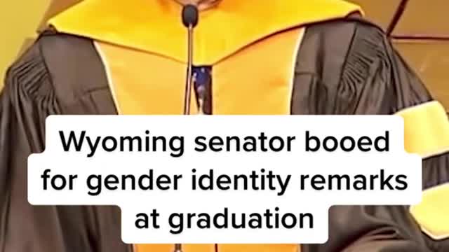 Wyoming senator booed for gender identity remarks at graduation