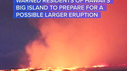 MAUNA LOA, WORLD'S LARGEST ACTIVE VOLCANO, ERUPTS