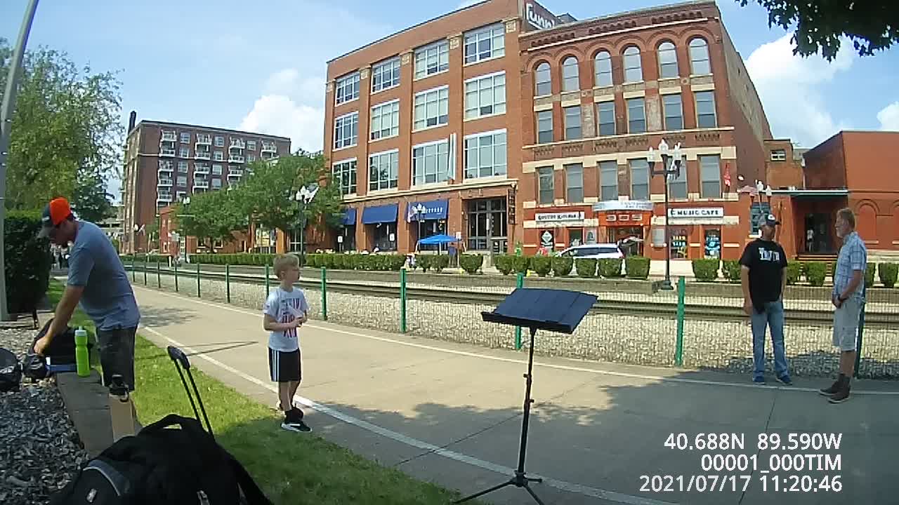 Josh and Justin. Open air Gospel.