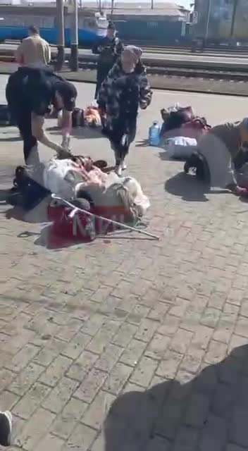 Ukraine War - Bombing of Kramatorsk Railway station (Graphic)