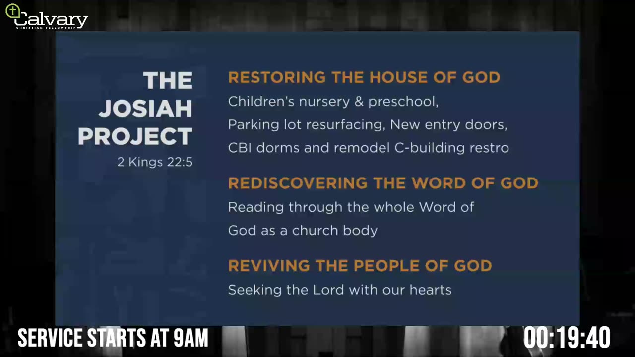 Sunday 08.06.2023 9AM - Pastor Don McClure