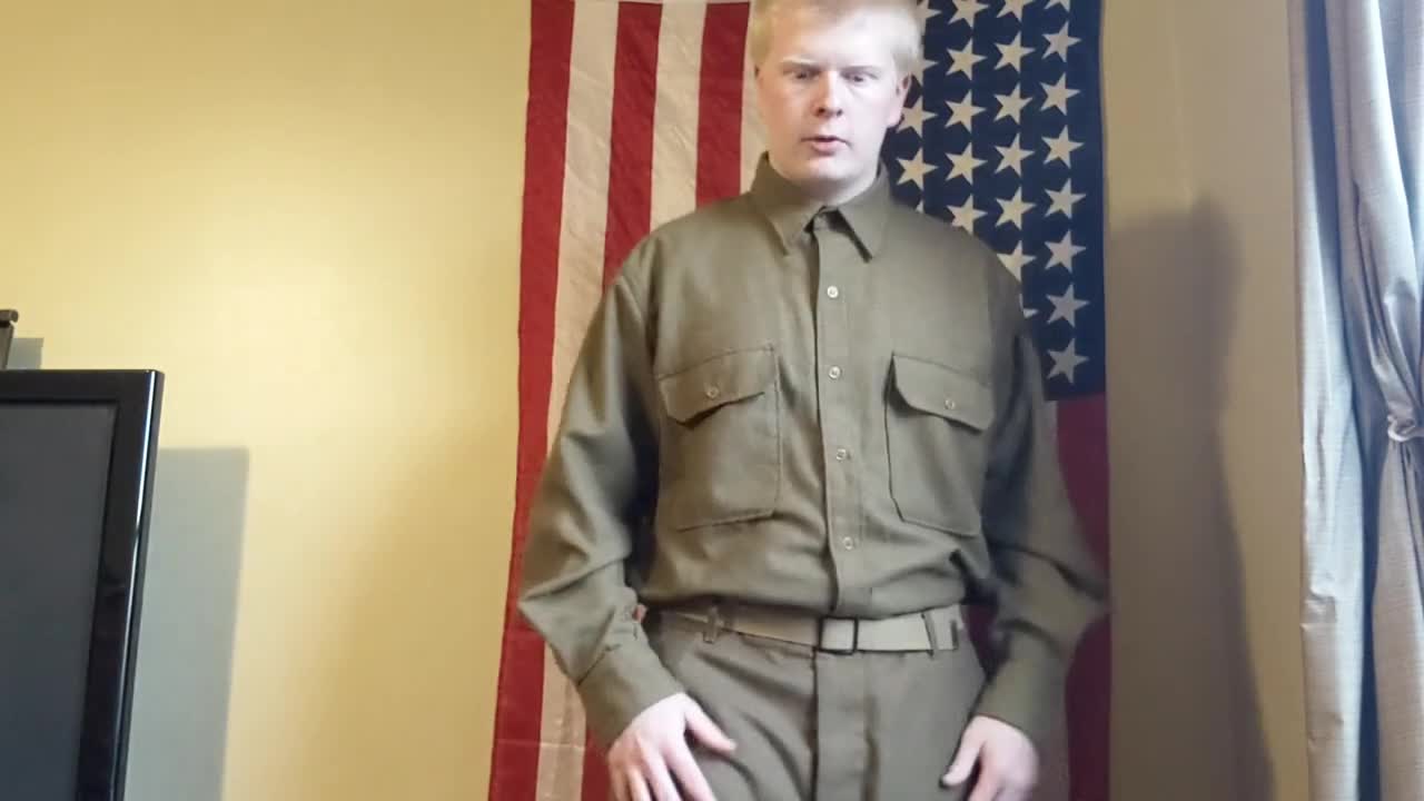 WWII US army enlisted overseas dress uniform.