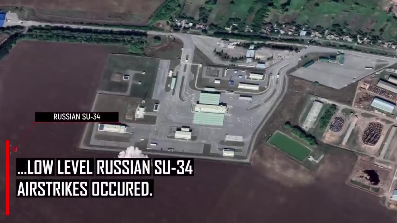 Russian SU-34 Jets Conduct Low Level Airstrikes On Russia Volunteer Corps In Belgorod