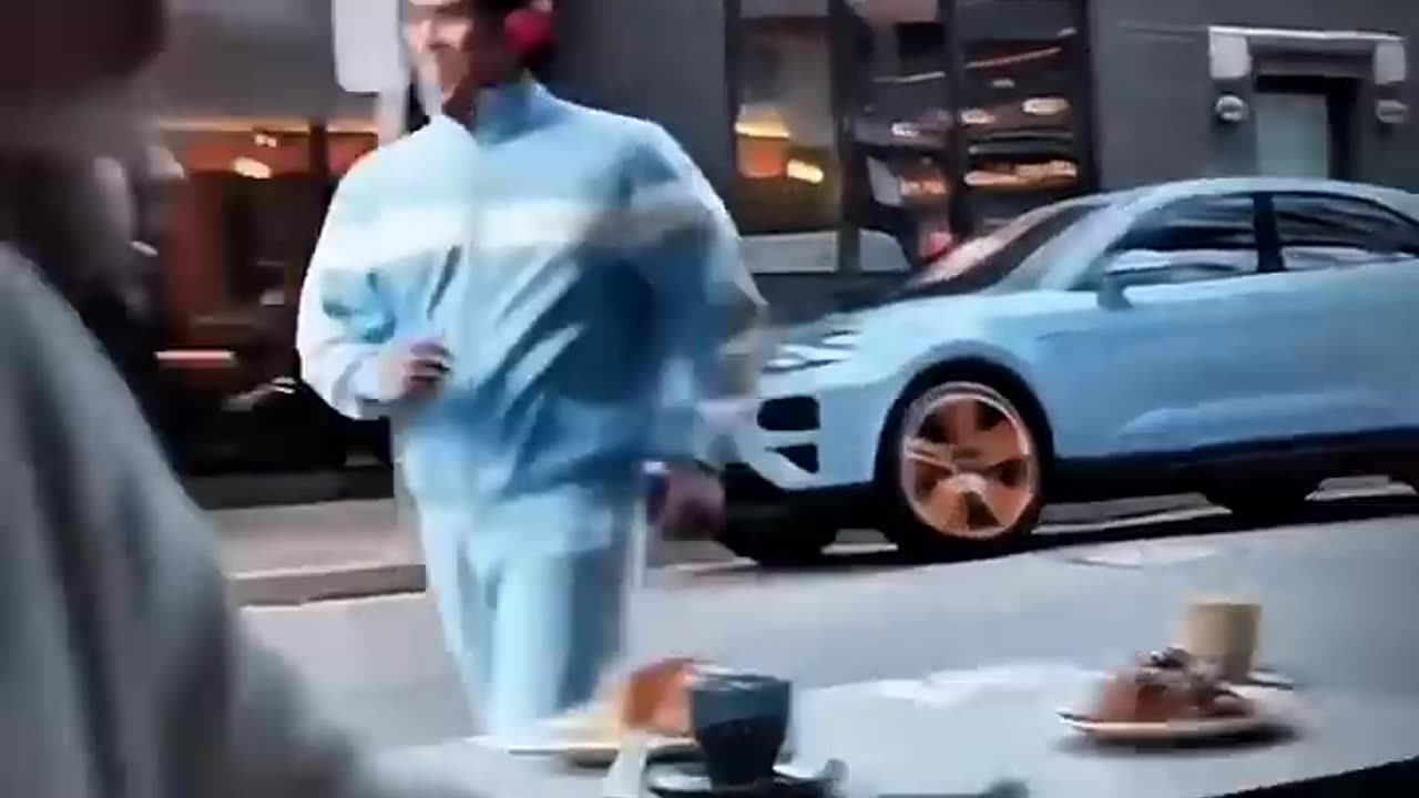 Car change colours on this video