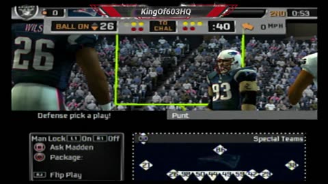 Madden NFL 2006 Franchise Year 1 Week 1 Raiders At Patriots