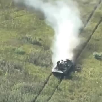 In Zaporizhzhia region, an enemy BMP with paratroopers encounters a mine, war