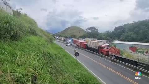 Brazilian Truckers Create Multiple Blockades In Support Of Bolsonaro