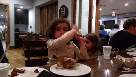 Aya at the Argentinian restaurant