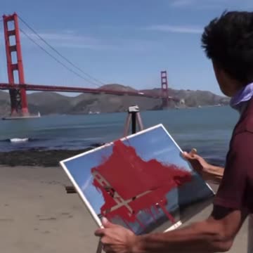 A painter from another world impressed me.